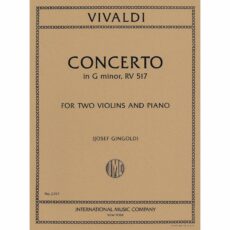 Vivaldi -- Concerto in G Minor, RV 517 for Two Violins and Piano