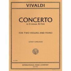 Vivaldi -- Concerto in D Minor, RV 514 for Two Violins and Piano