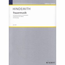 Hindemith -- Trauermusik for Viola (or Cello, or Violin) and Piano