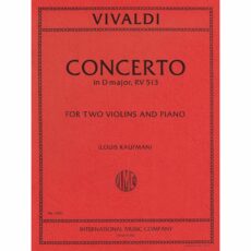 Vivaldi -- Concerto in D Major, RV 513 for Two Violins and Piano