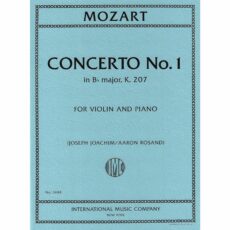 Mozart -- Concerto No. 1 in B-flat Major, K. 207 for Violin and Piano