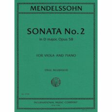Mendelssohn -- Sonata No. 2 in D Major, Op. 58 for Viola and Piano