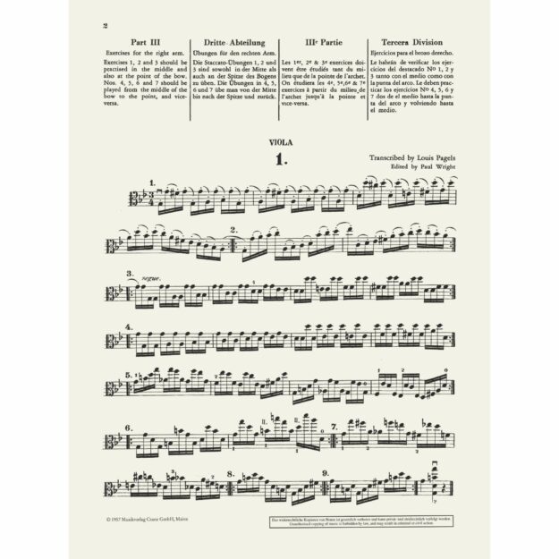 Schradieck - School of Viola Technique, Books 1-3 - Southwest Strings