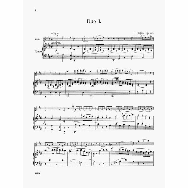 Pleyel - Six Little Duets, Op. 48 for Violin (or Two Violins) and