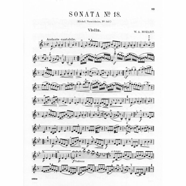 クラシック The Sonatas for Piano and Violin Mozart - Eighteen Sonatas for Violin and Piano - Southwest Strings