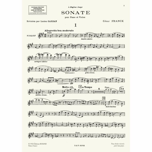 Franck - Sonata for Violin and Piano - Southwest Strings