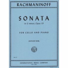 Rachmaninoff -- Sonata in G Minor, Op. 19 for Cello and Piano