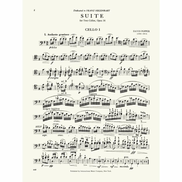 Popper - Suite, Op. 16 for Two Cellos - Southwest Strings