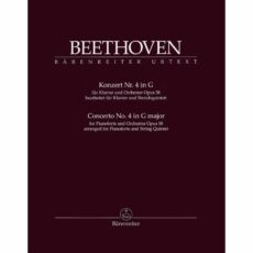 Beethoven -- Piano Concerto No. 4 in G Major, Op. 58 for Piano and String Quintet