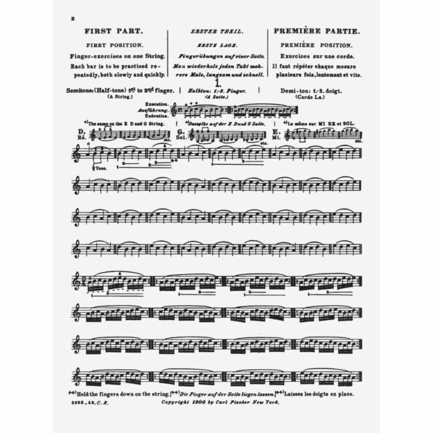 Sevcik - School of Technic, Op. 1, Part 1 for Violin - Southwest Strings