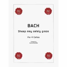 Bach -- Sheep may safely graze for Four Cellos