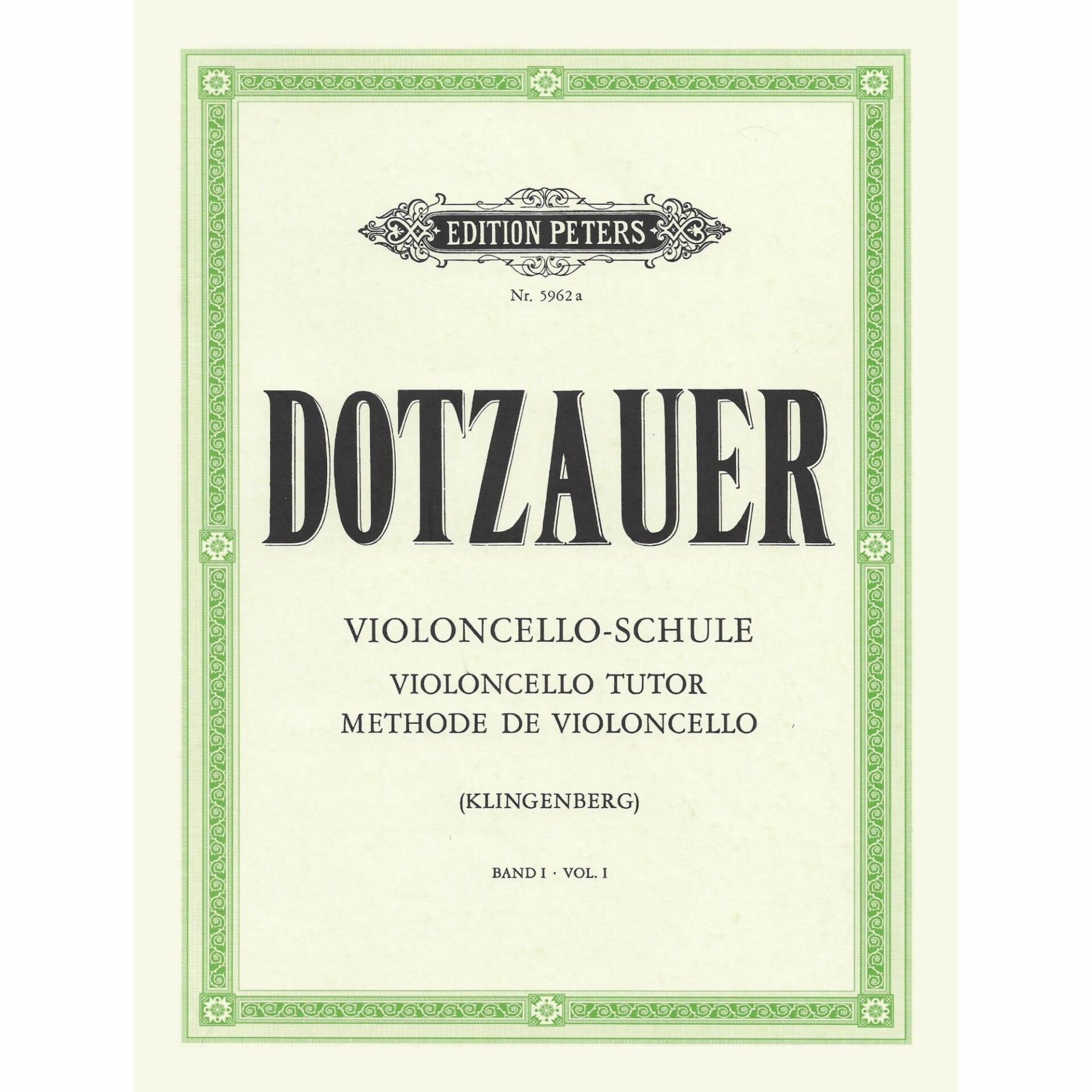 Dotzauer - Cello School, Vols. I-III - Southwest Strings