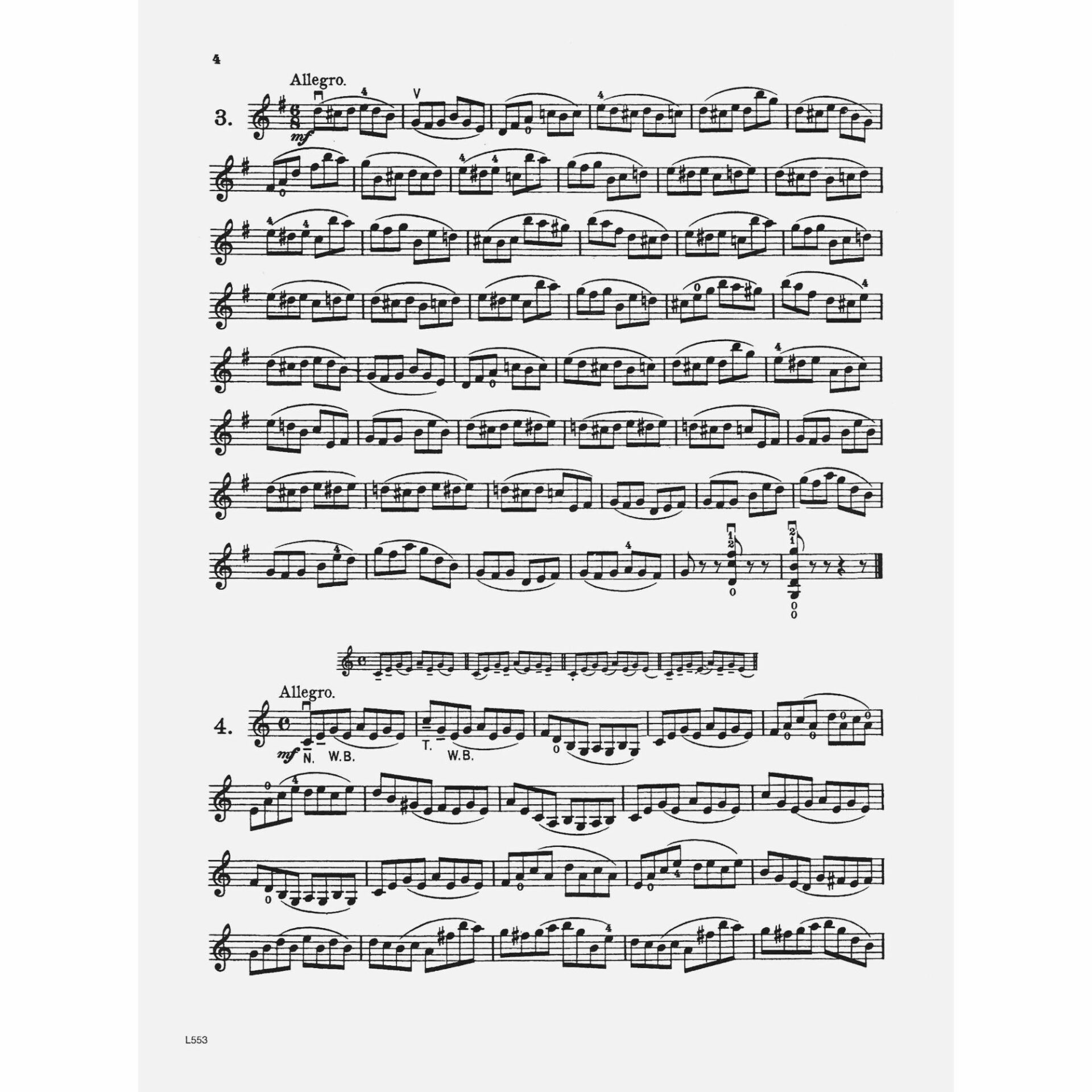 Wohlfahrt - Forty Elementary Exercises, Op. 54 for Violin - Southwest ...